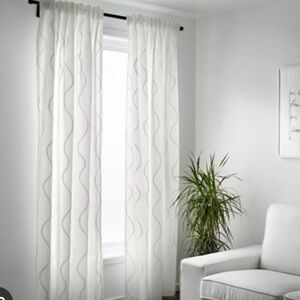 New IKEA 2 Packs 4 Hillmari Curtains White